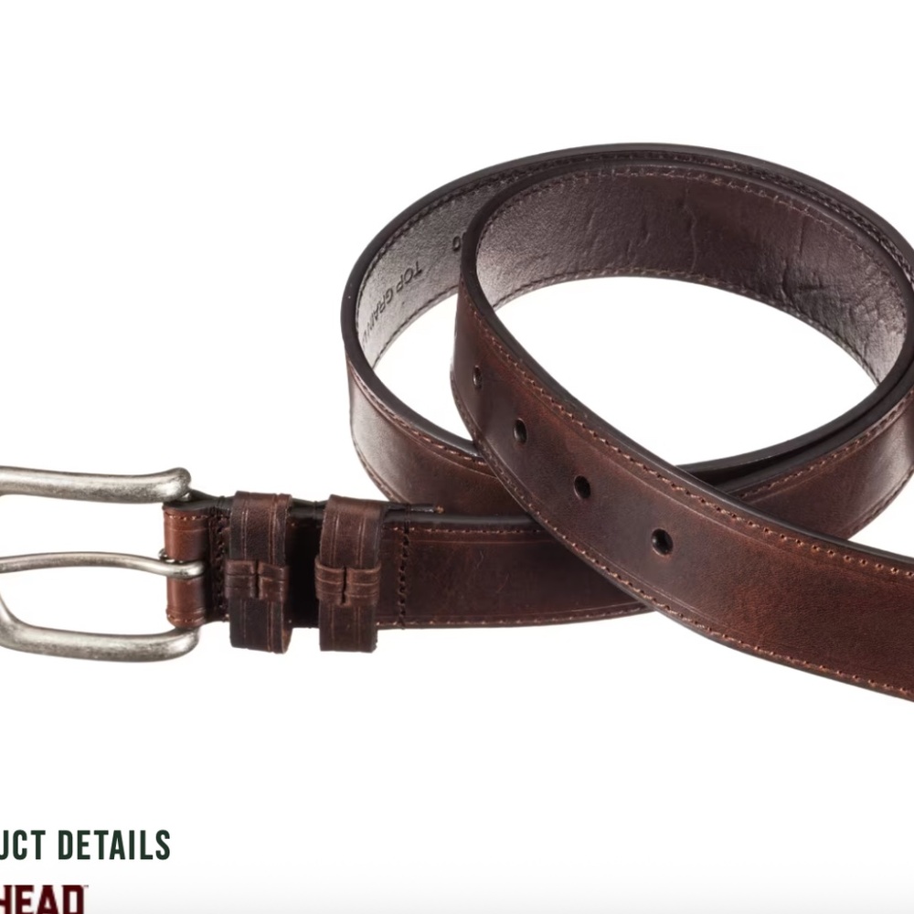 RedHead 1-3/8'' Leather Belt for Men - Brown size 54